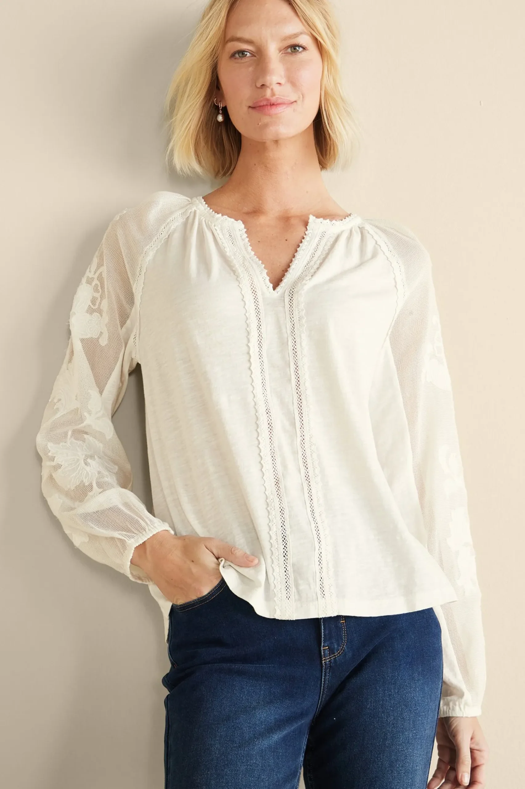 Enya Embroidered Top