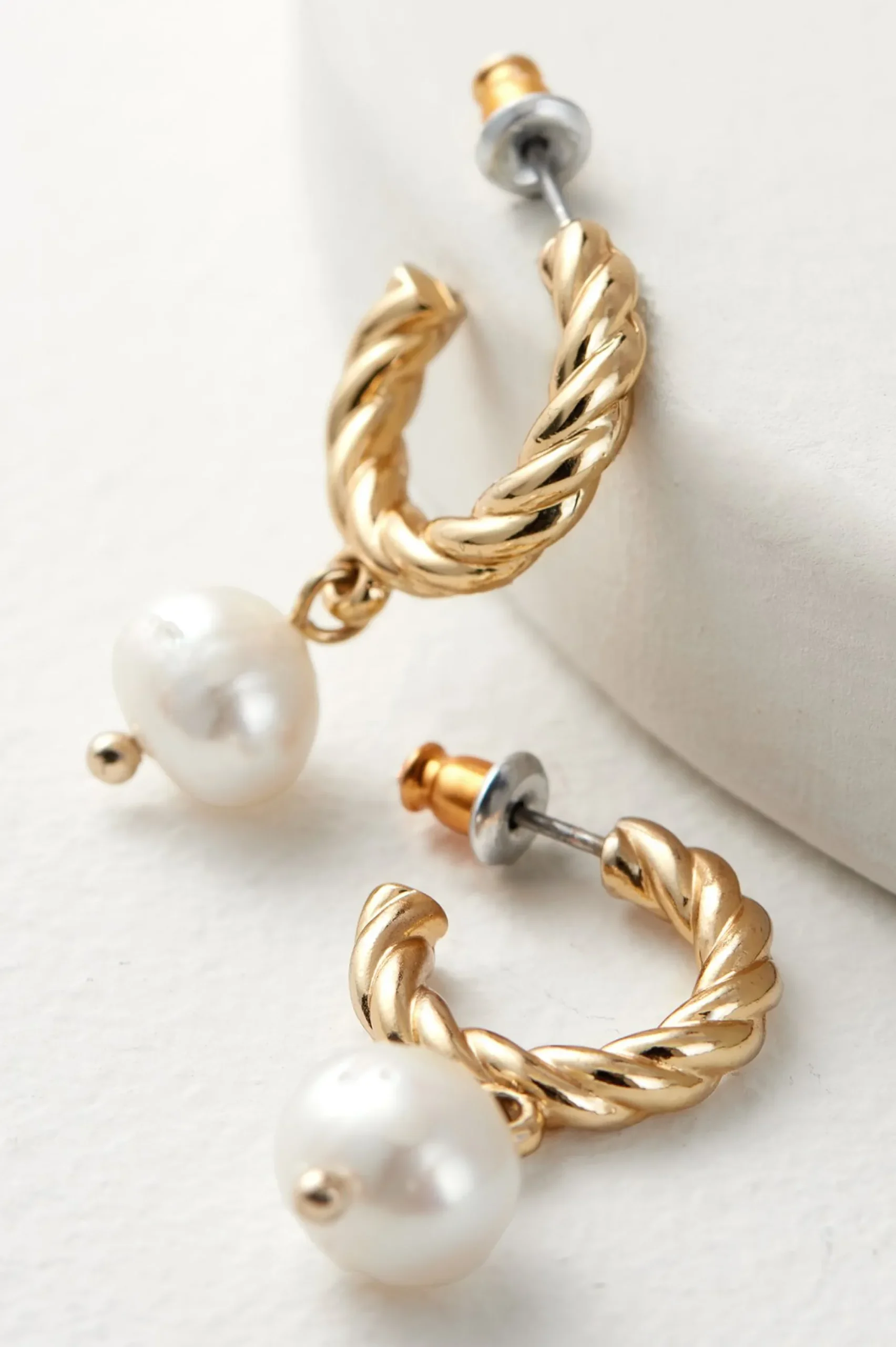 Estella Pearl Mini Hoop Earring