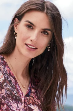 Estella Pearl Mini Hoop Earring