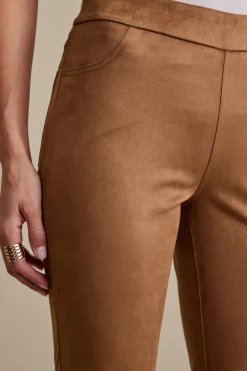Faux Suede Bootcut Pants