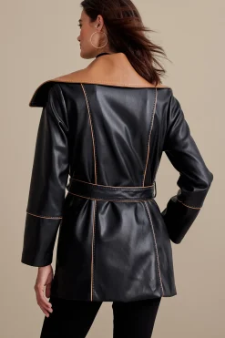 Lausanne Faux Leather Jacket