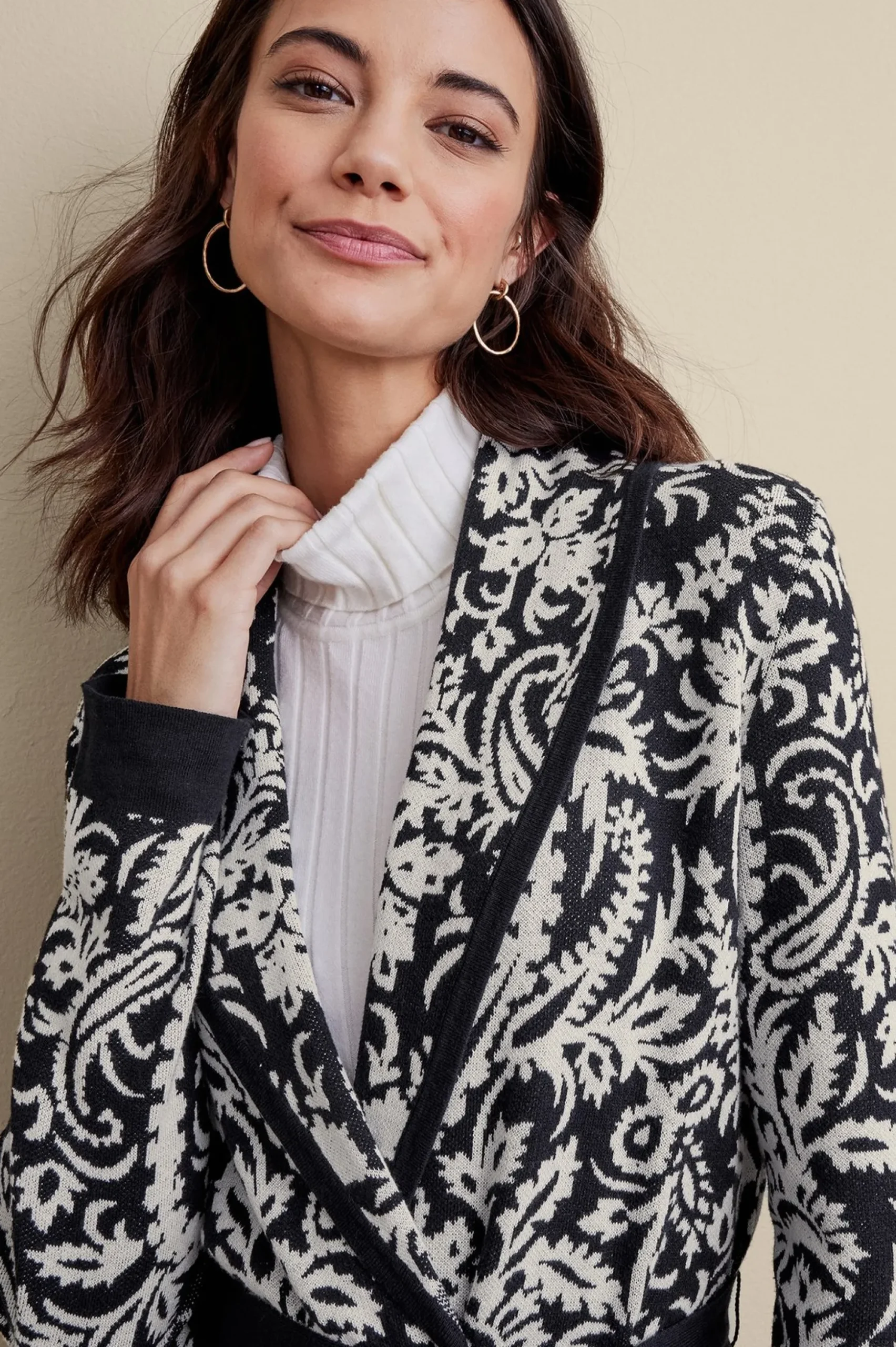 Marika Jacquard Cardigan