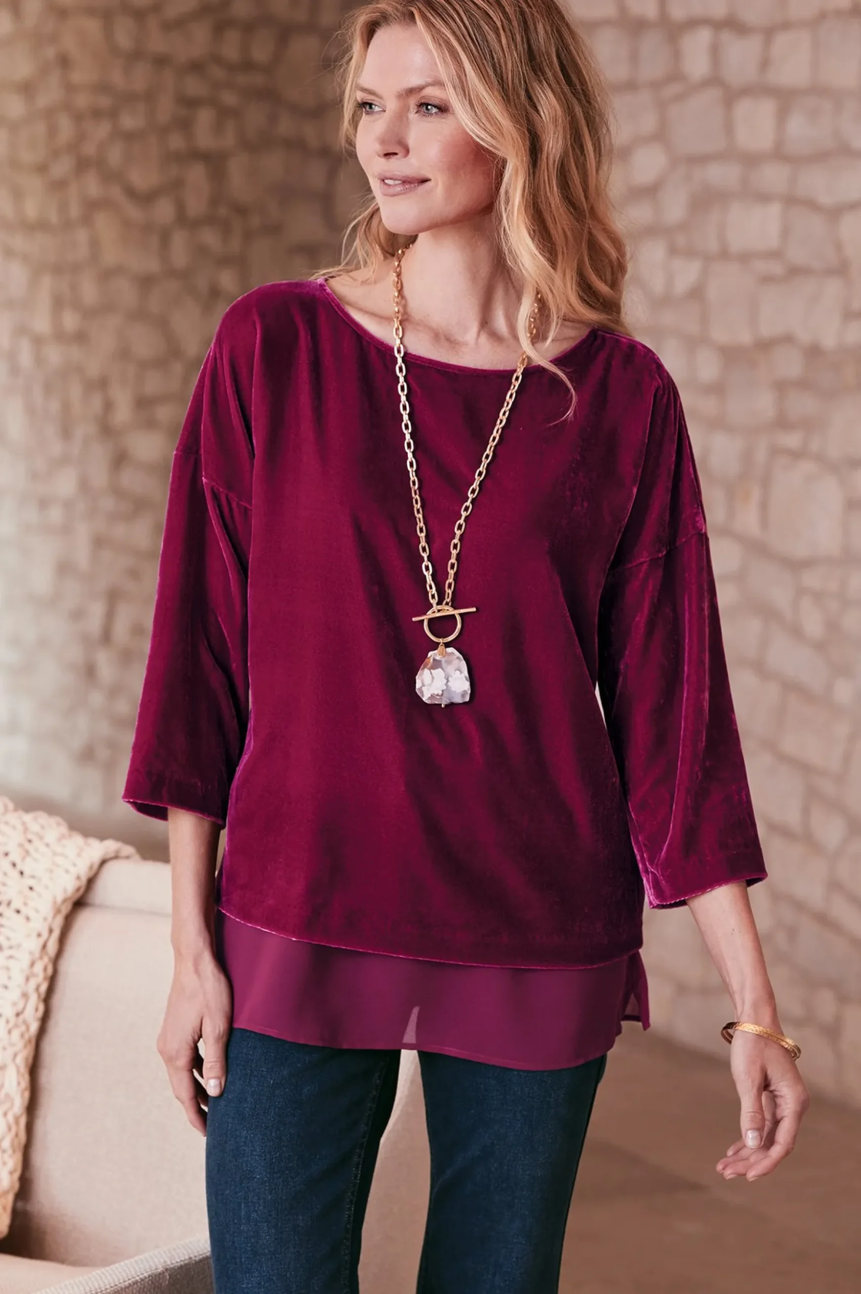 Millie Velvet Tunic