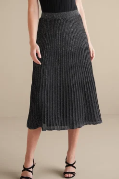 Nisha Knit Pleated Skirt