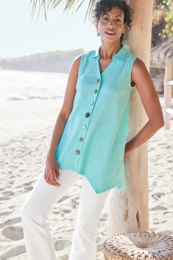 Petites Danielle Button Tank