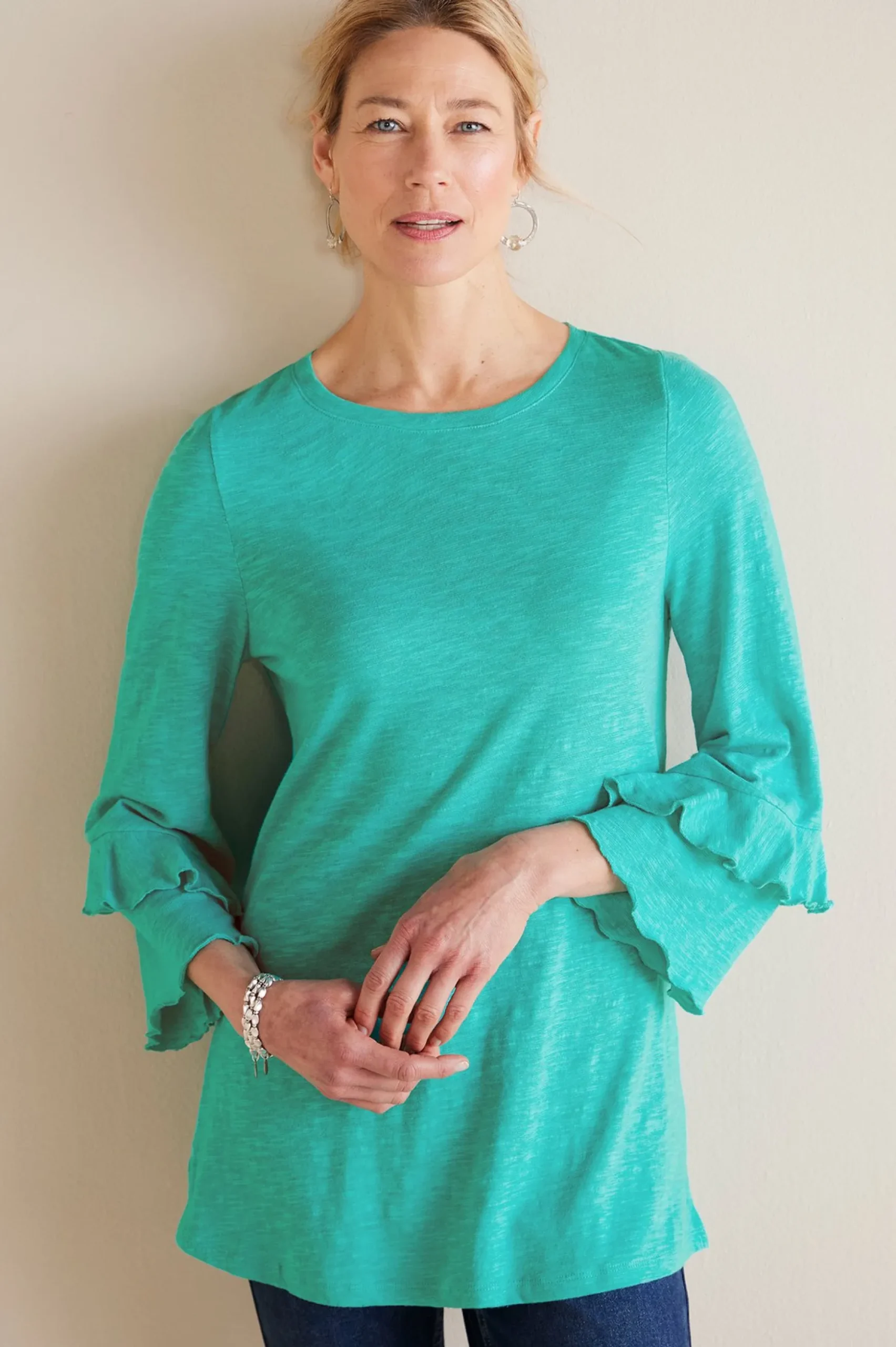 Petites Erin Linen Blend Tunic