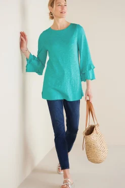 Petites Erin Linen Blend Tunic