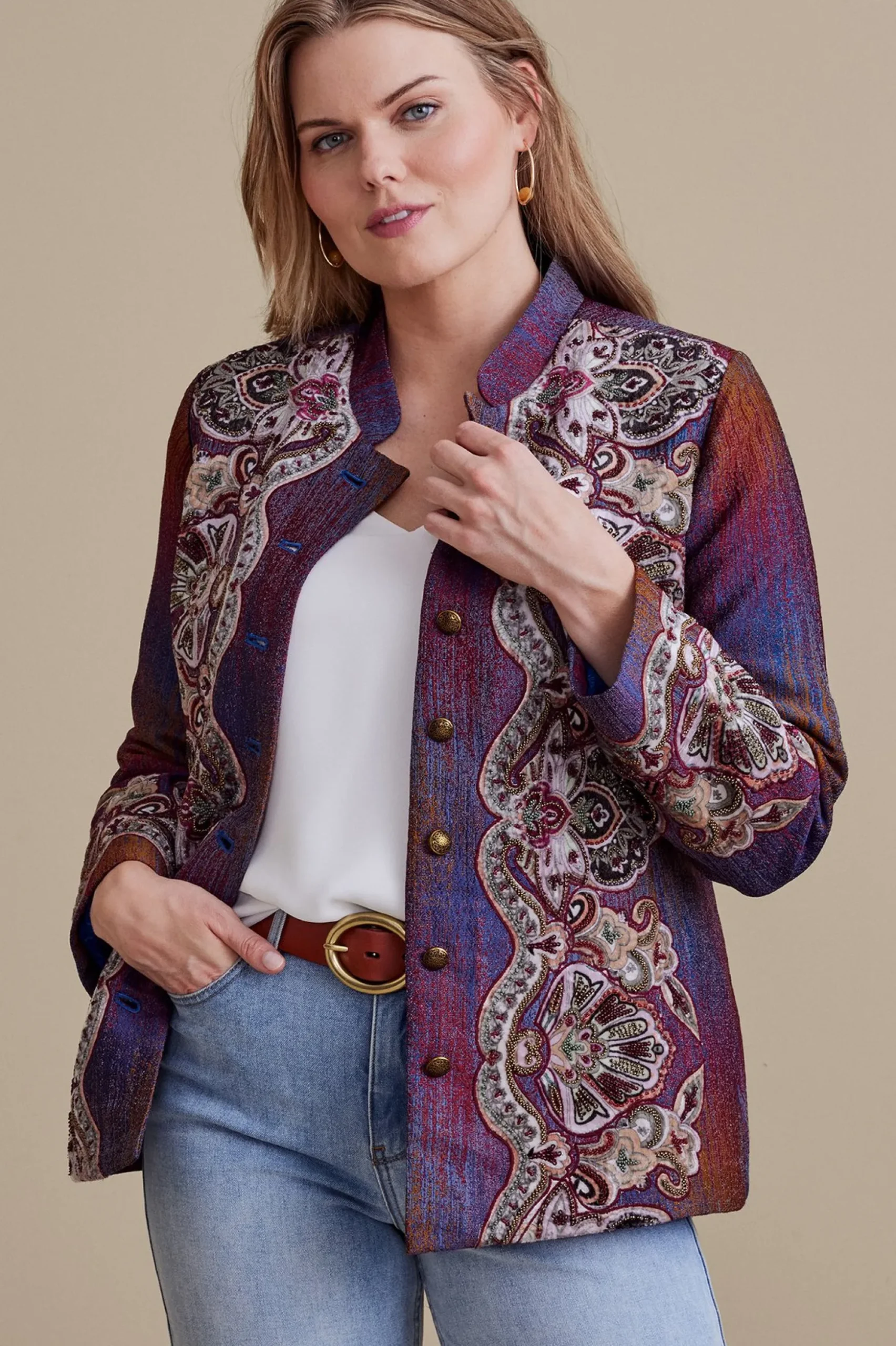 Petites Maija Embellished Jacket