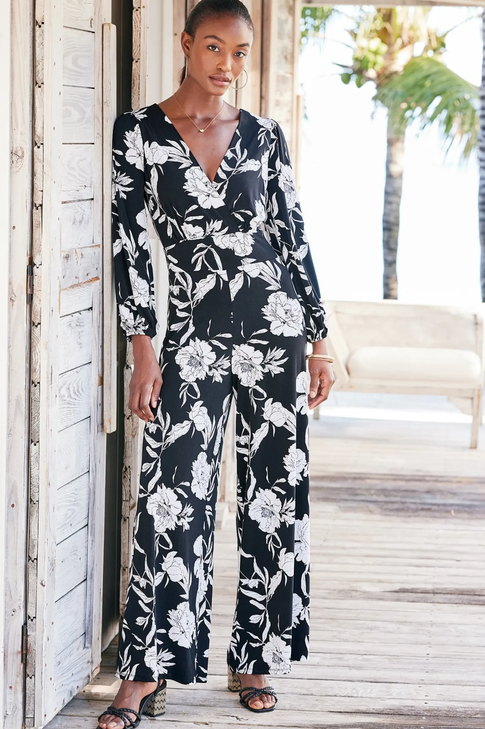 Petites Penelope Long Sleeve Jumpsuit