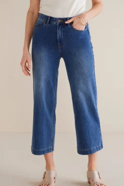 Petites Ultimate Denim Wide Leg Crop Jeans