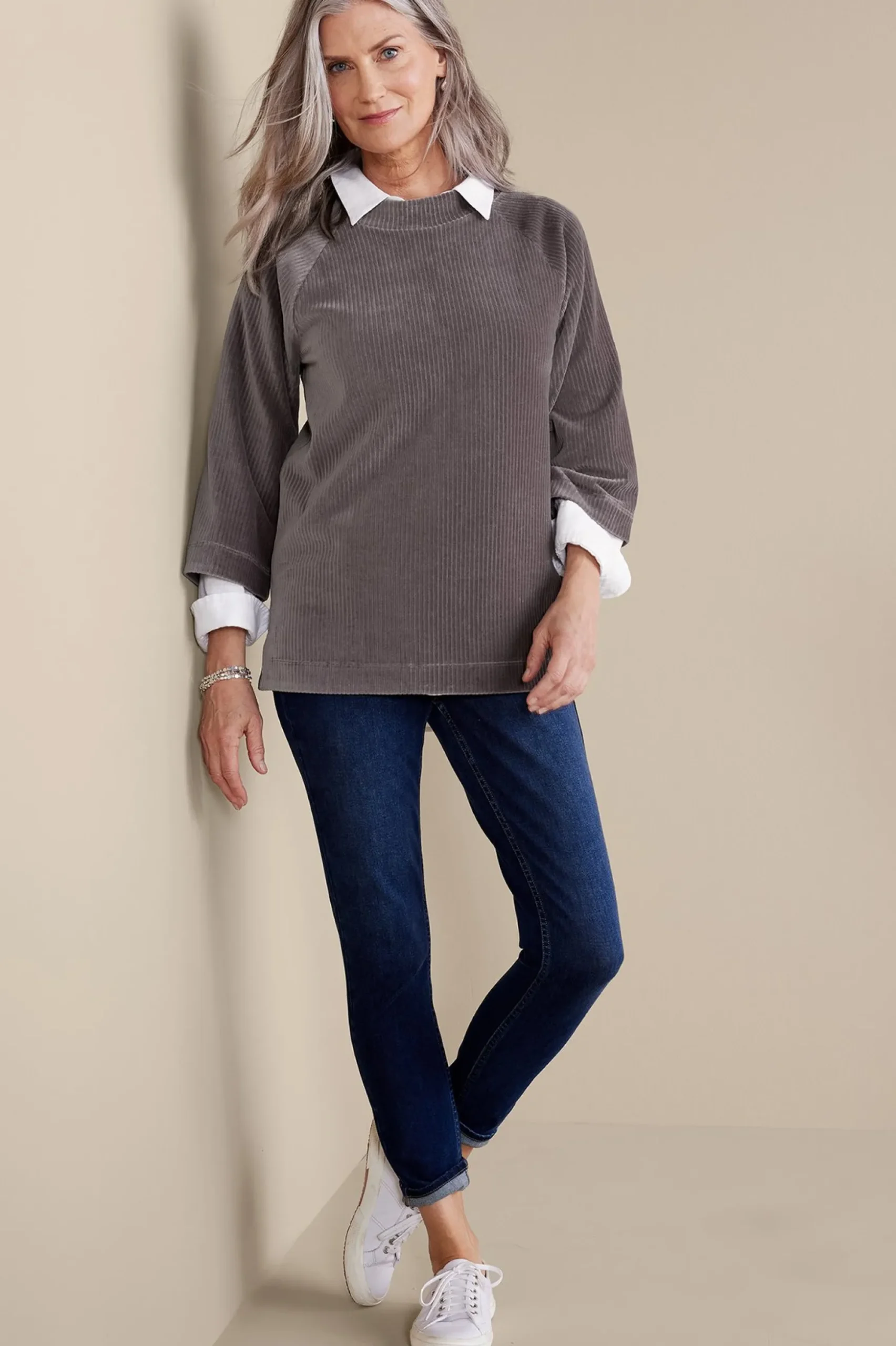 Samina Corduroy Pullover
