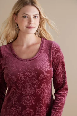 Santiago Embossed Velvet Dress