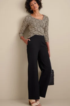Soft Essential Ponte Wide Leg Pants