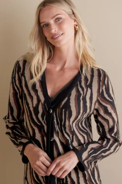 Veronica Jacquard Cardigan